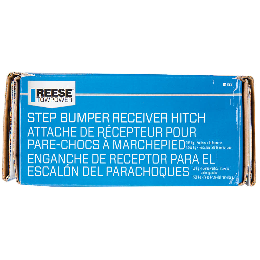 Reese 3500 lbs Black Step Bumper Trailer Hitch