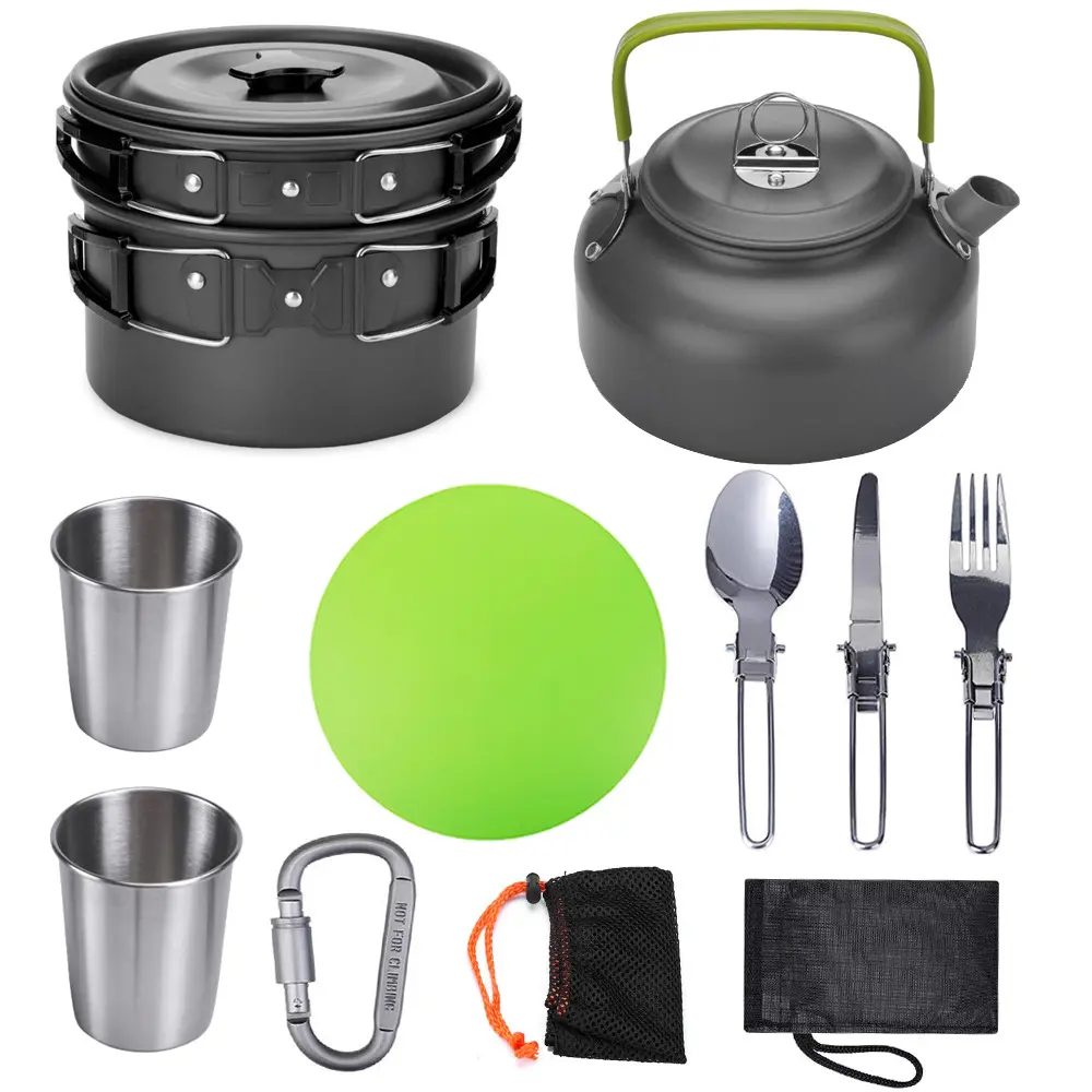 2 3 Person Outdoor Cookware Set Easy Durable Outdoor Camping Pot