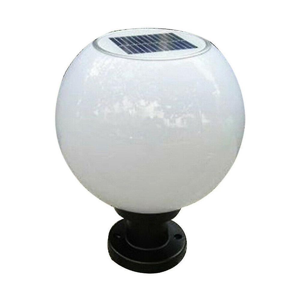 Led 200mm Solar Wall Pillar Lamp Outdoor Round Ball Round Light