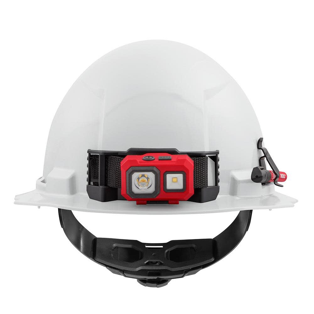 Milwaukee White Full Brim Hard Hat with 4pt Ratcheting Suspension Type 1 Class E 48-73-1101 from Milwaukee