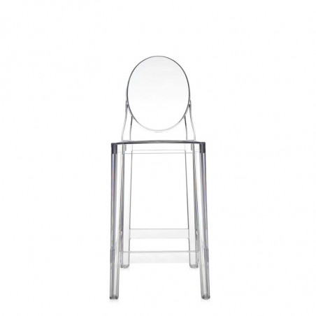 Tabouret haut One more dossier médaillon KARTELL - Tabouret de bar H65CM