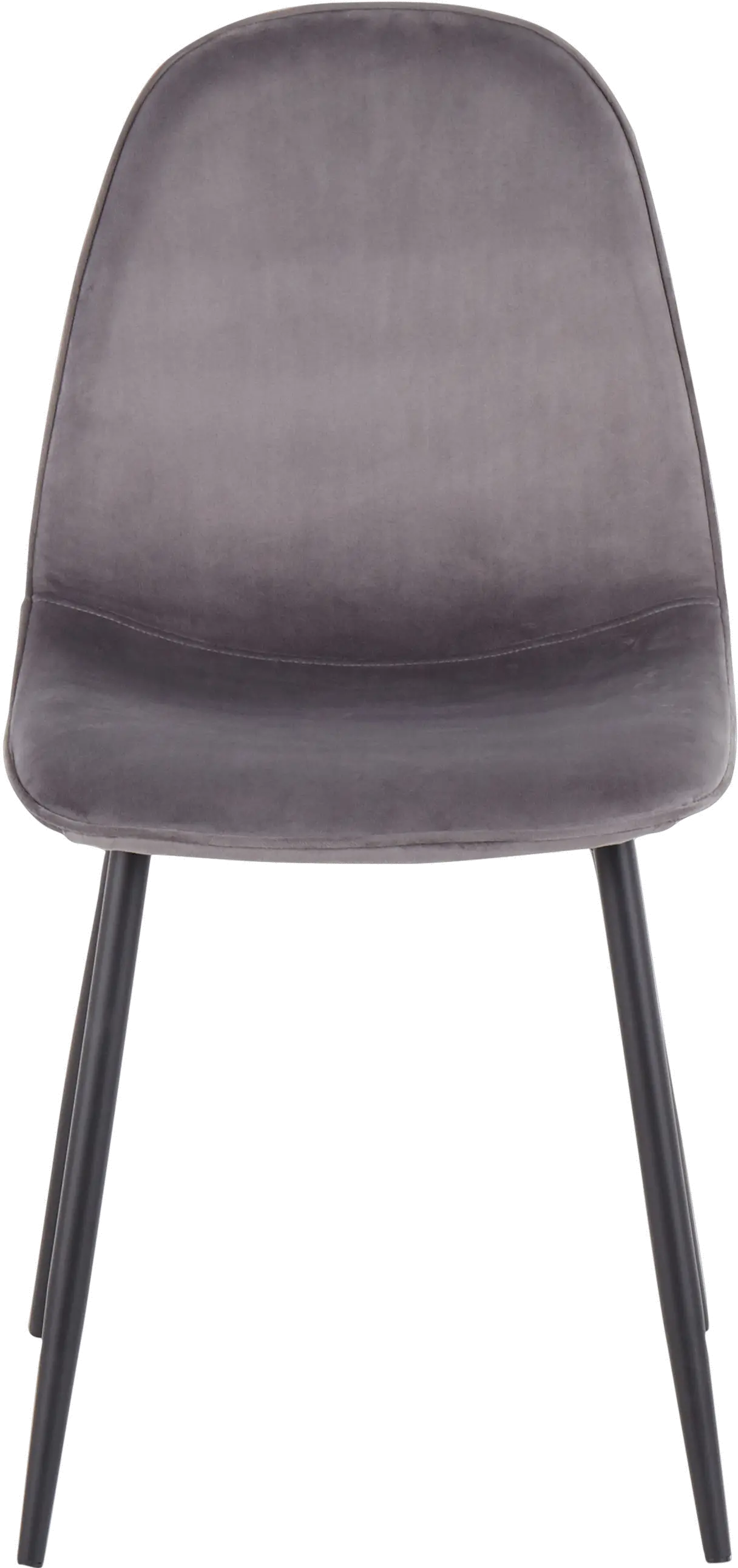 Contemporary Gray and Black Dining Room Chair (Set of 2) - Pebble