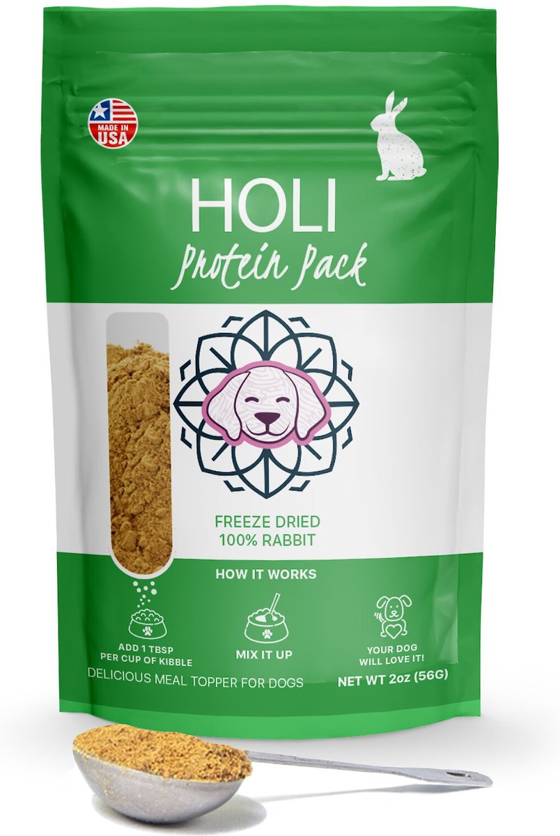 HOLI Rabbit Protein Pack Grain-Free Freeze-Dried Dog Food Topper