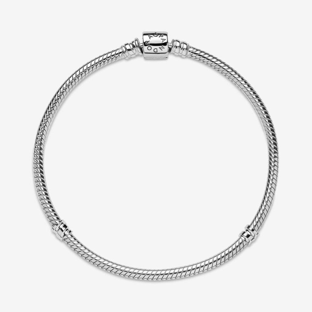 PANDORA  Pandora Moments Barrel Clasp Snake Chain Bracelet