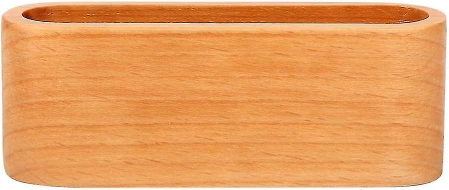 Wooden Business Card Holder-wood Card Case Stand Desk Business Card Organizer For Office Supplies(br