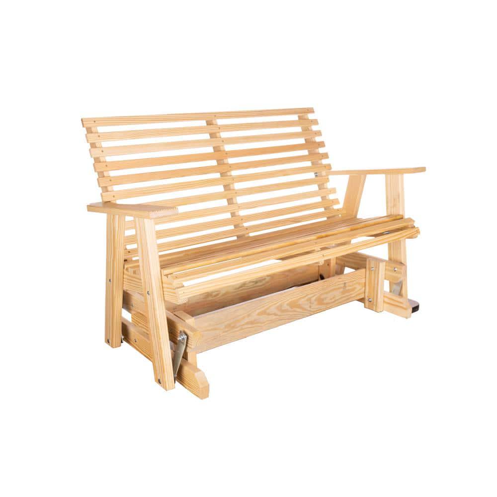 PALMETTO CRAFT Capers Solid Pine Outdoor Glider