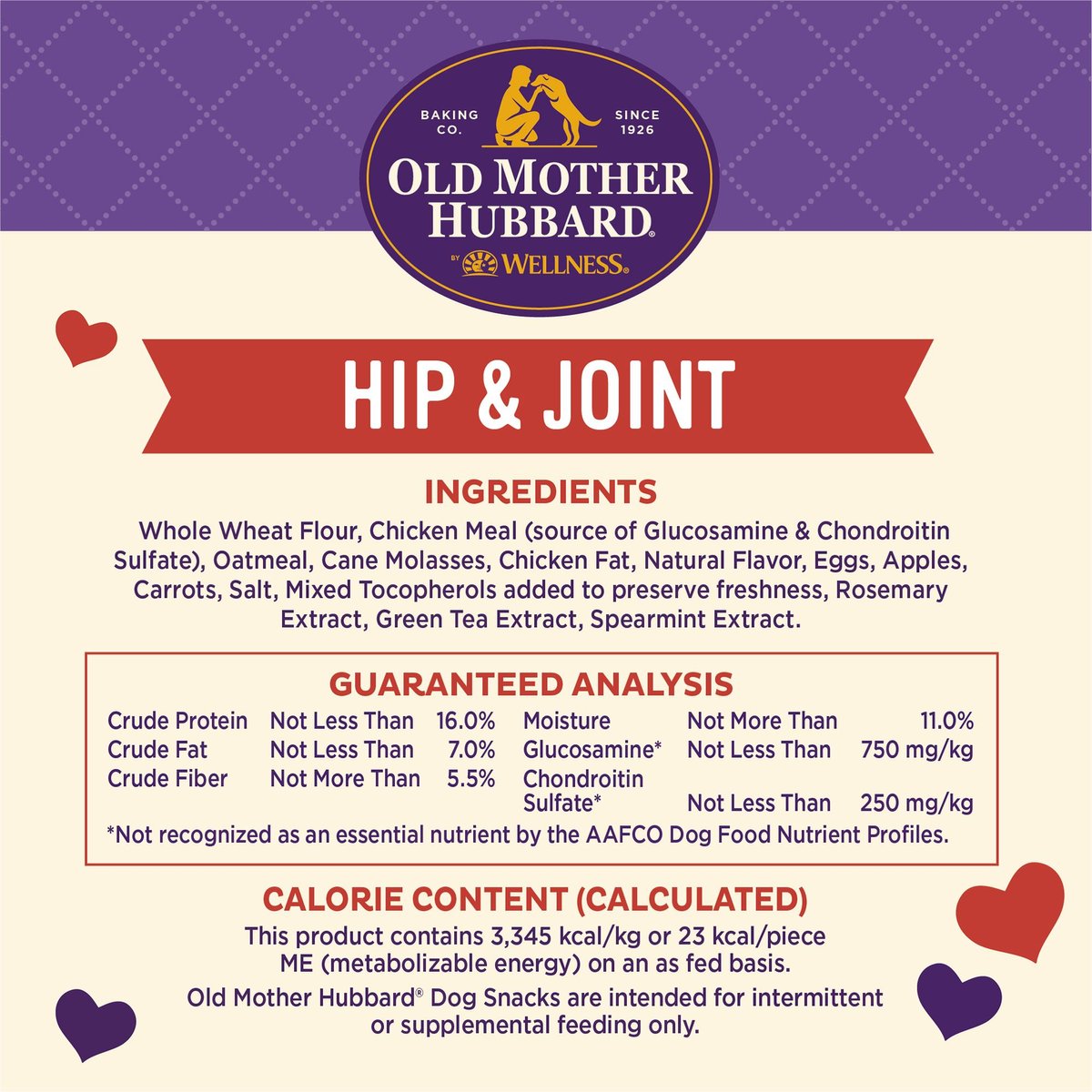 Old Mother Hubbard Mother's Solutions Hip and Joint Baked Dog Treats