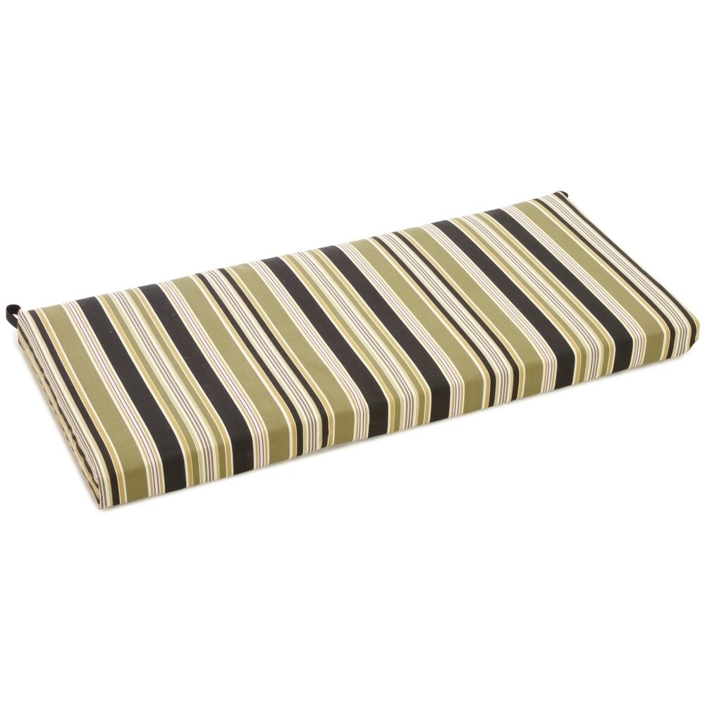 Blazing Needles 51 inch Striped  Weather Bench Cushion