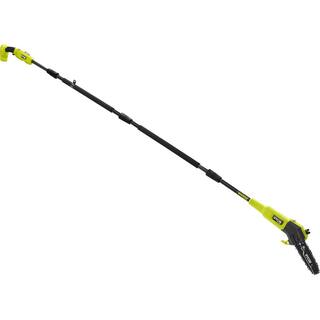 RYOBI ONE+ HP 18V Brushless Whisper Series 8 in. Cordless Pole Saw with Extra Chain Bar and Chain Oil Battery and Charger P2580-CMB1