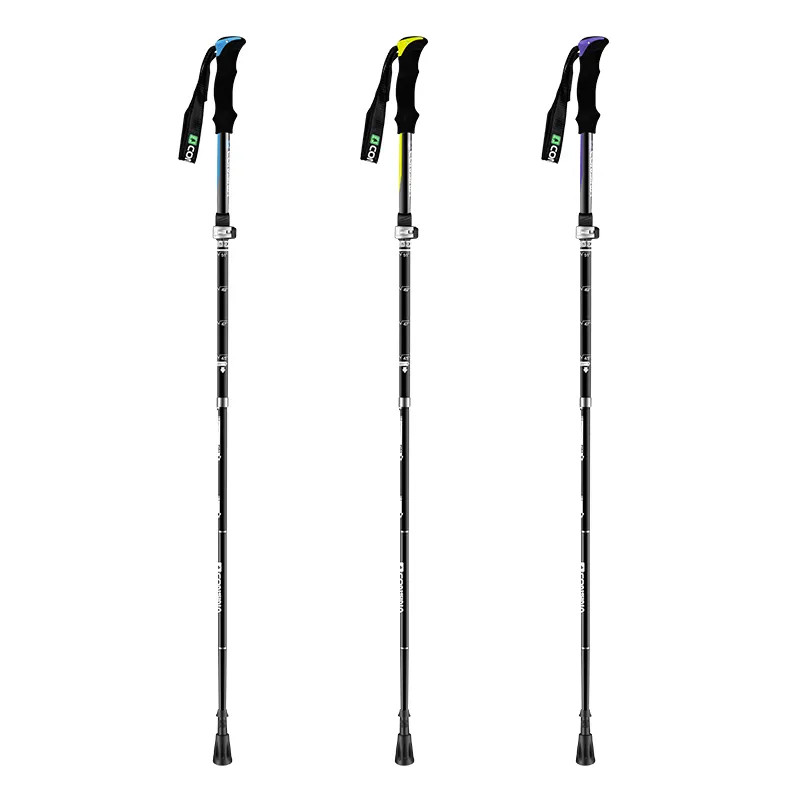 Telescopic Nordic Hiking Adjustable Walking Sticks Prices Folding Posture Trekking Pole Outdoor Camping Hiking Travelling 500pcs