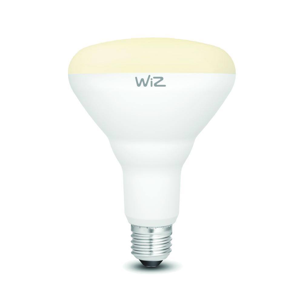 WiZ 72-Watt Equivalent BR30 Dimmable Wi-Fi Connected Smart LED Light Bulb Warm White IZ0087521