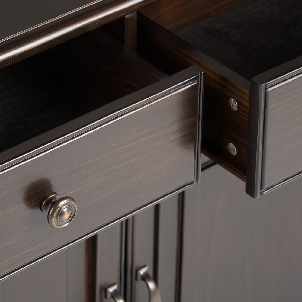 WYNDENHALL Hampshire Solid Wood Traditional Entryway Storage Cabinet   40\