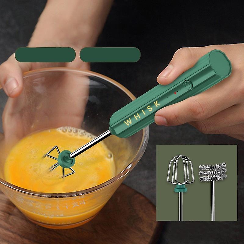 Usb Rechargeable Electric Stirrer Milk Coffee Frother Foamer Handheld Egg Beater Kitchen Tool