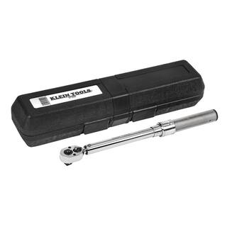 Klein Tools 38 in. Torque Wrench with Square-Drive Ratchet Head 57005