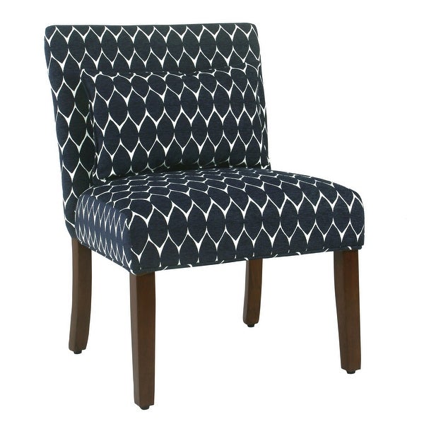 Porch and Den Valderrama Geometric Patterned Accent Chair with Pillow