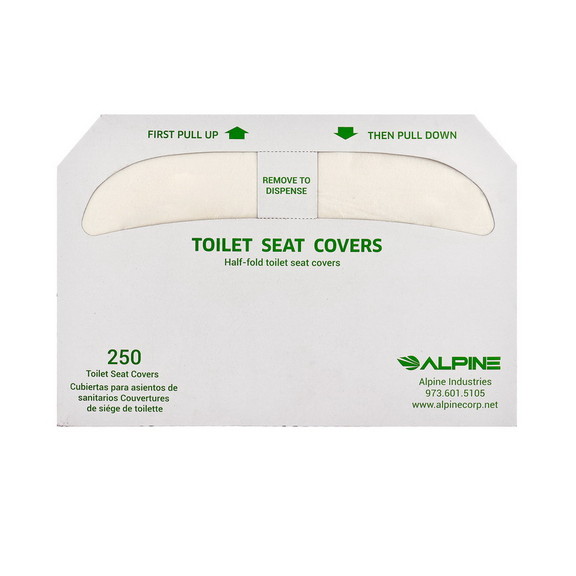 Alpine Industries P400 C Half Fold Toilet Seat Cov...