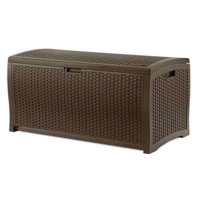 Suncast 73 Gallon Resin Deck Box, Brown