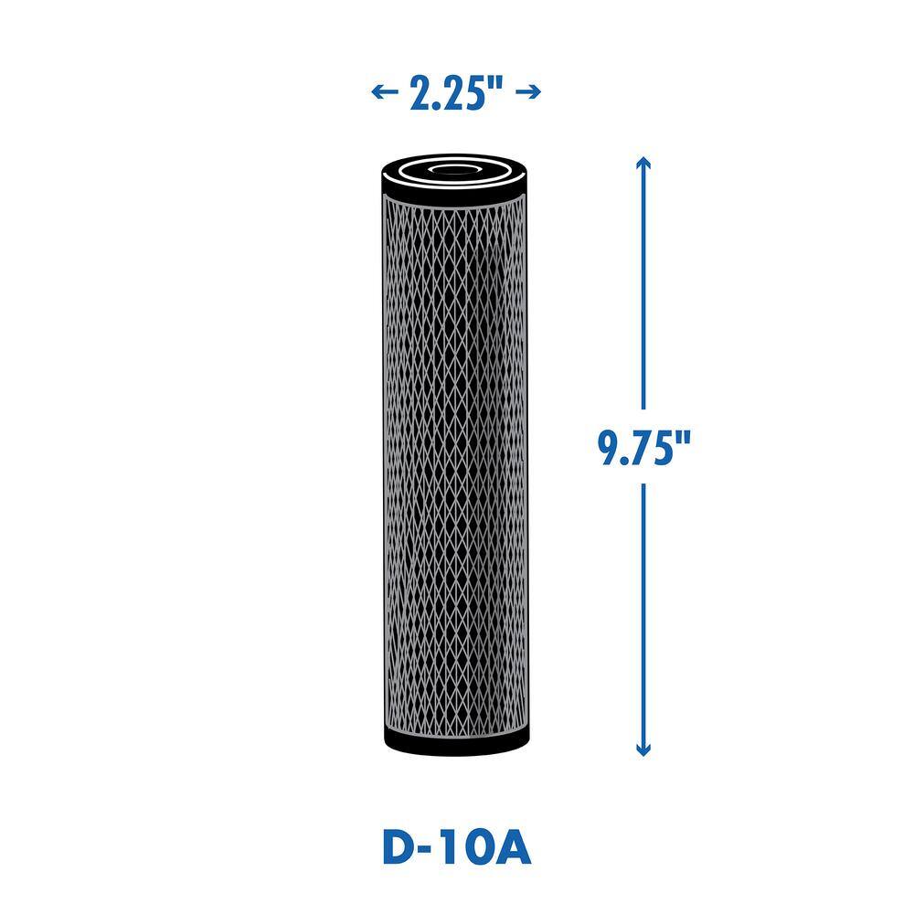 Culligan Carbon Impregnated Cellulose Replacement Cartridge Basic Water Filtration System D10-A