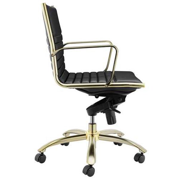 Dirk Black Low Back Office Chair