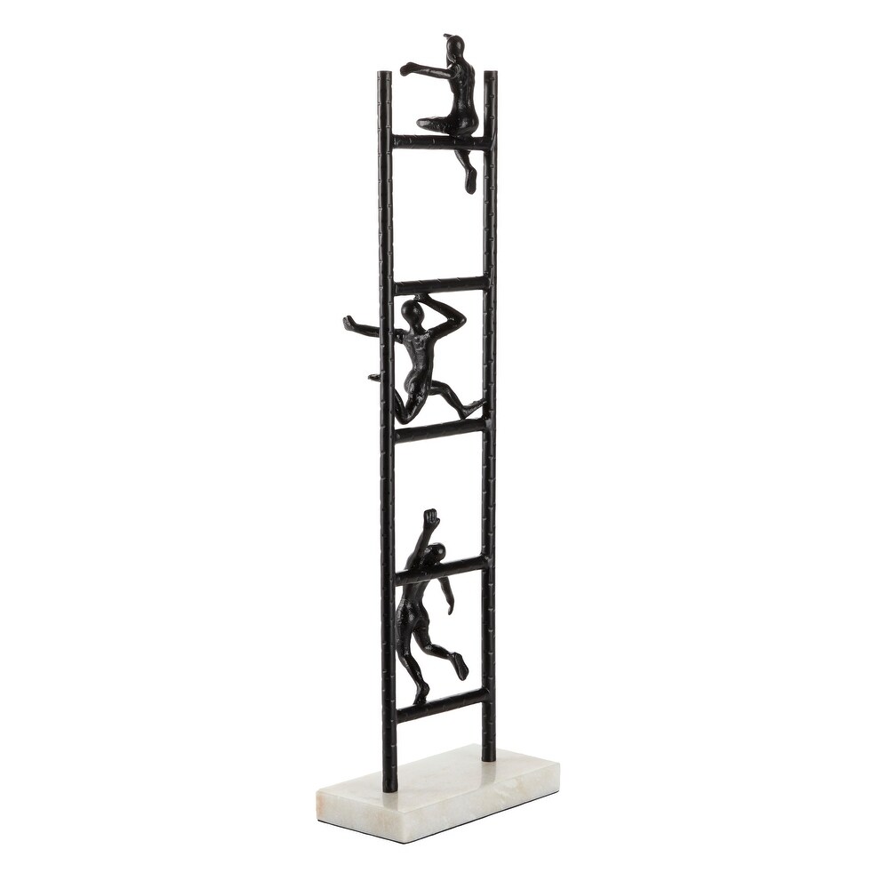 Black Iron Contemporary Sculpture Geometric 27 x 5 x 9   5 x 9 x 27