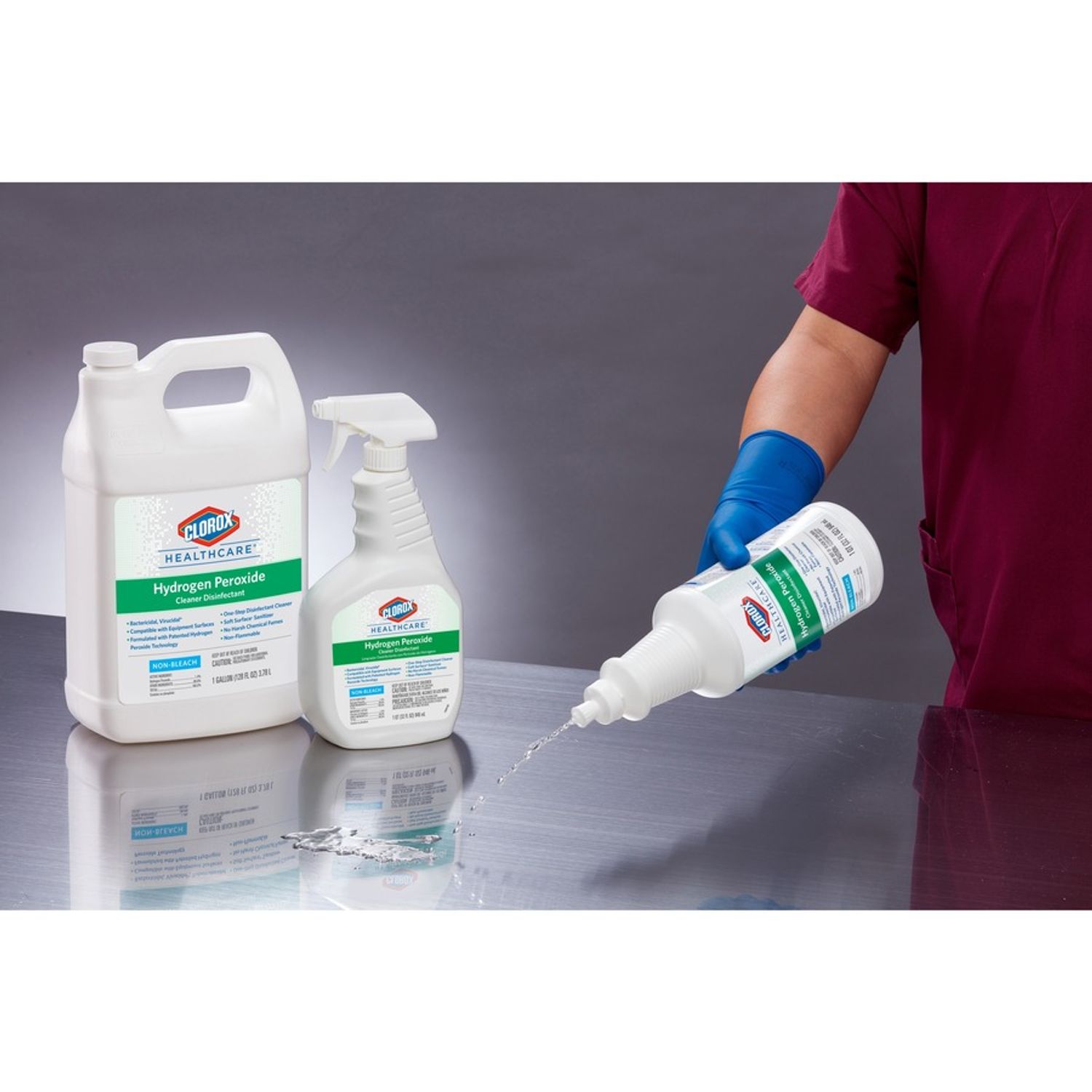 Hydrogen Peroxide Cleaner Disinfectant Spray by The Clorox Company CLO30828