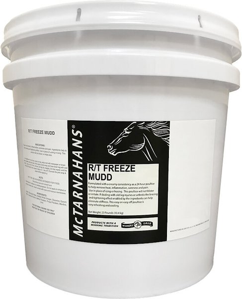 McTarnahans R/T Freeze Mudd Horse Poultice， 23-lb bucket