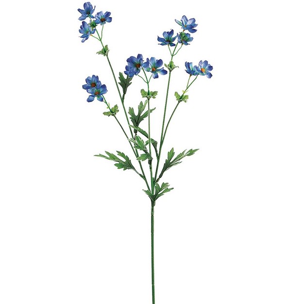 Blue Baby Cosmos Artificial Decorative Floral Spray