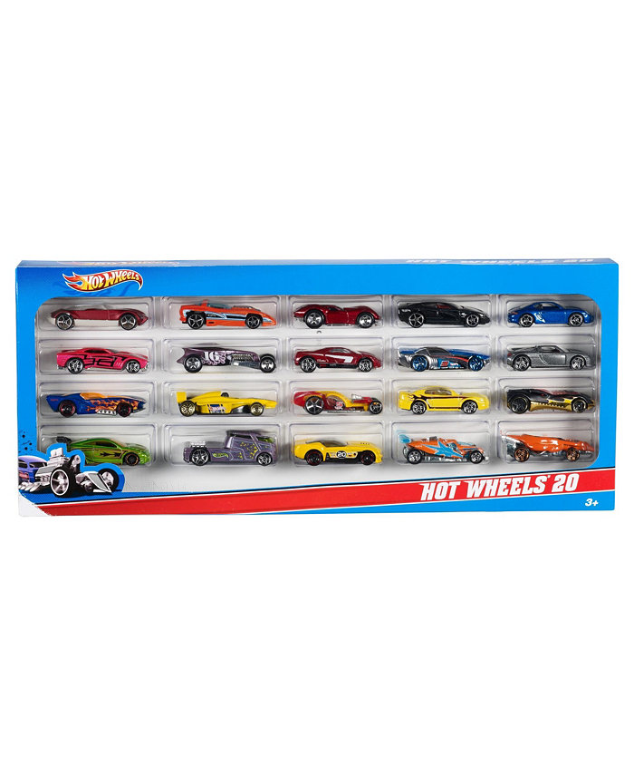 Hot Wheels 20-Car Pack 20 1:64 Scale Toy Vehicles-Styles May Vary