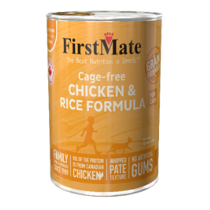 FirstMate Cage Free Chicken and Rice Formula Canned Cat Food