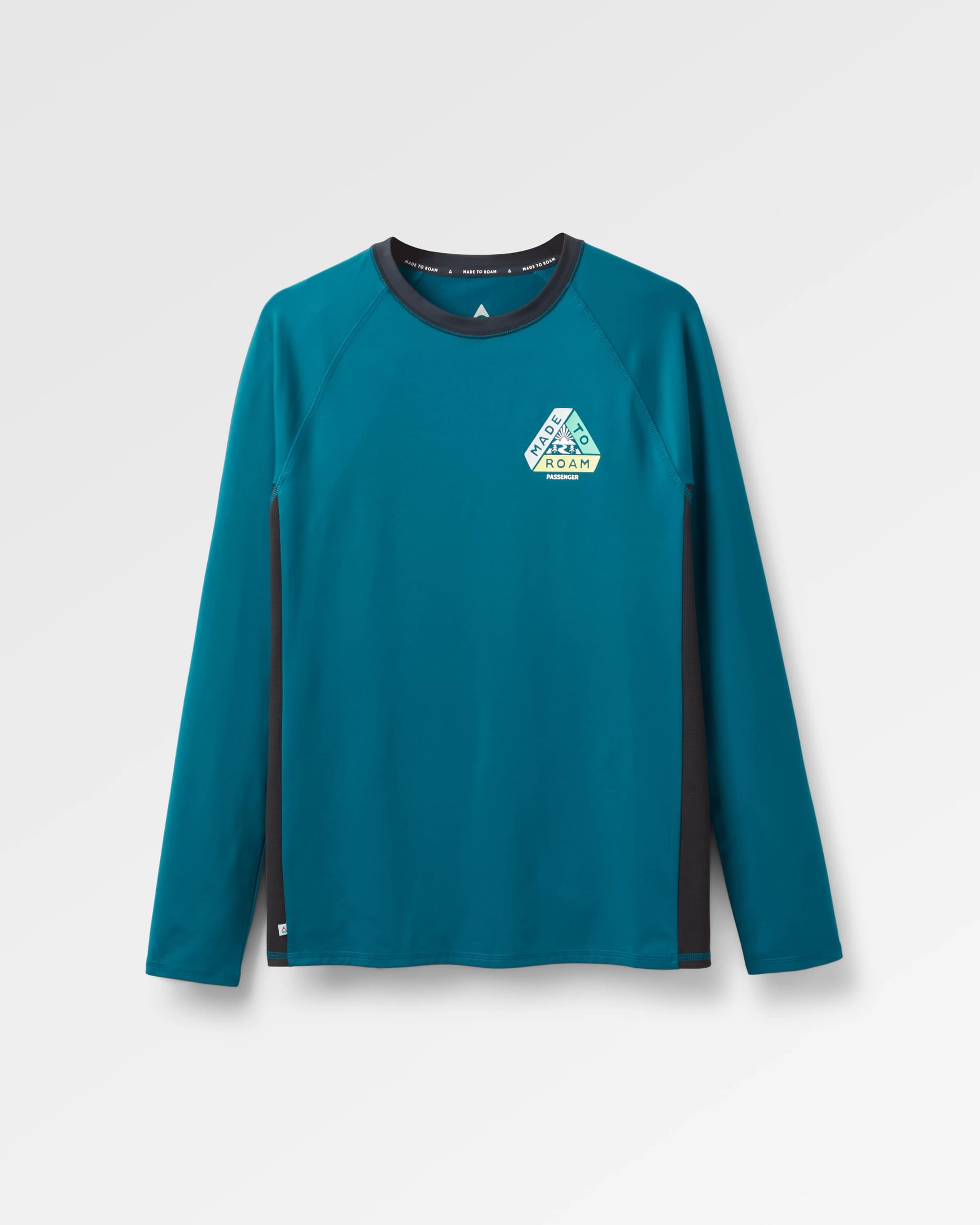 Lakeside Recycled Active T-Shirt - Tidal Blue