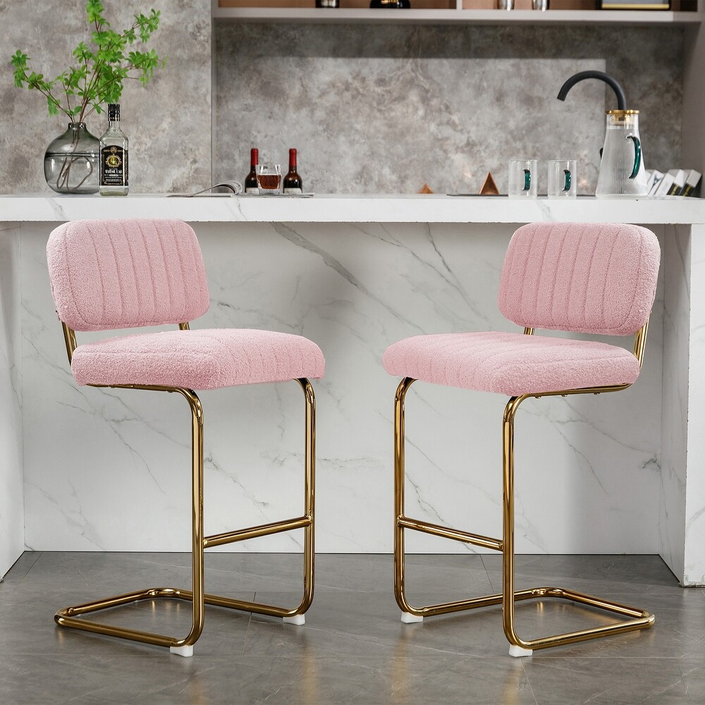 Modern Counter Height Bar Stools for Kitchen Set of 2