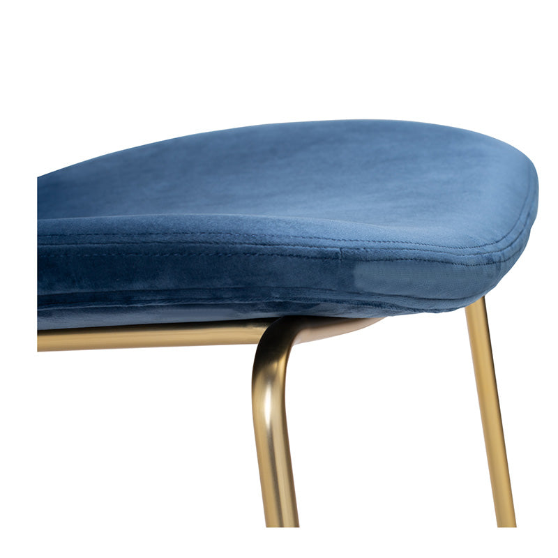 ADELIA Dining Chair - Blue Velvet