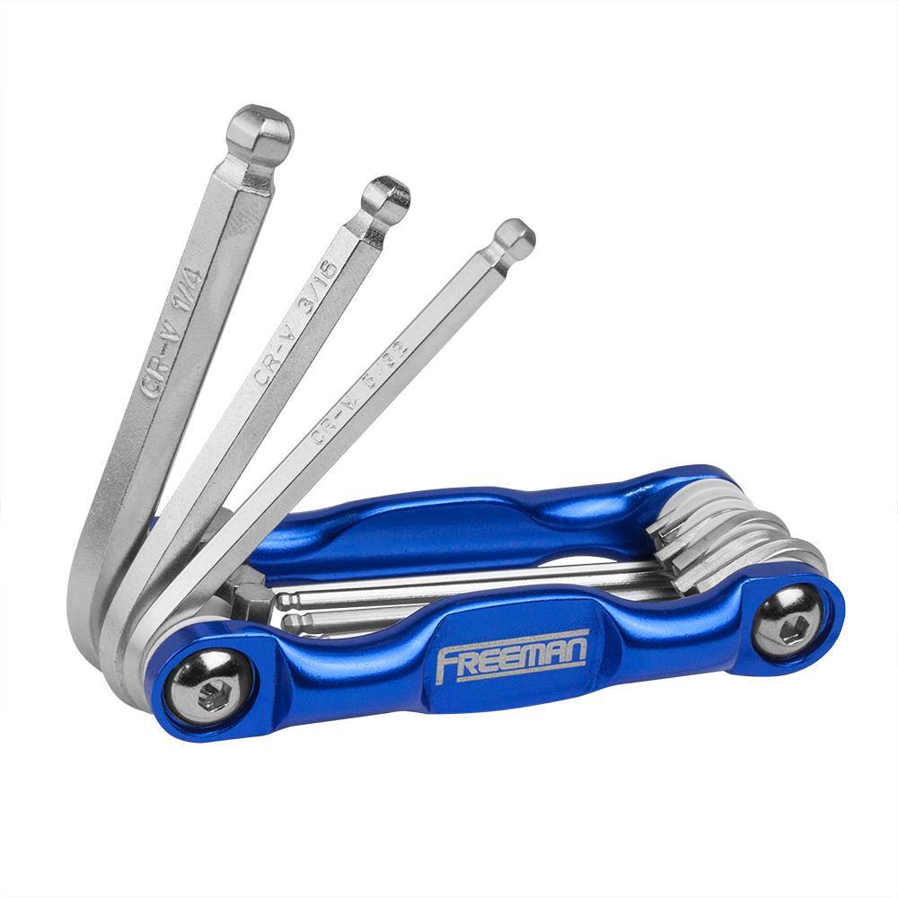 Freeman 3-Piece Aluminum Folding Metric HexSAE Hex Wrench and Torx Key Set P3PHKS