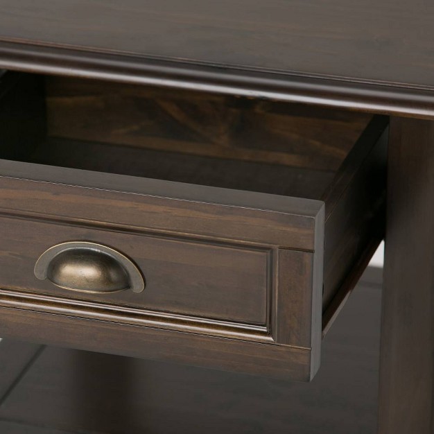 Portland End Table Mahogany Brown Wyndenhall