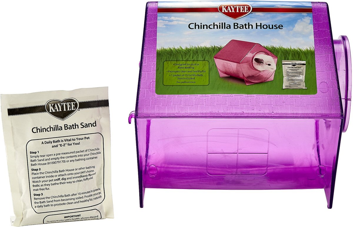 Kaytee Chinchilla Dust Bath House， Color Varies