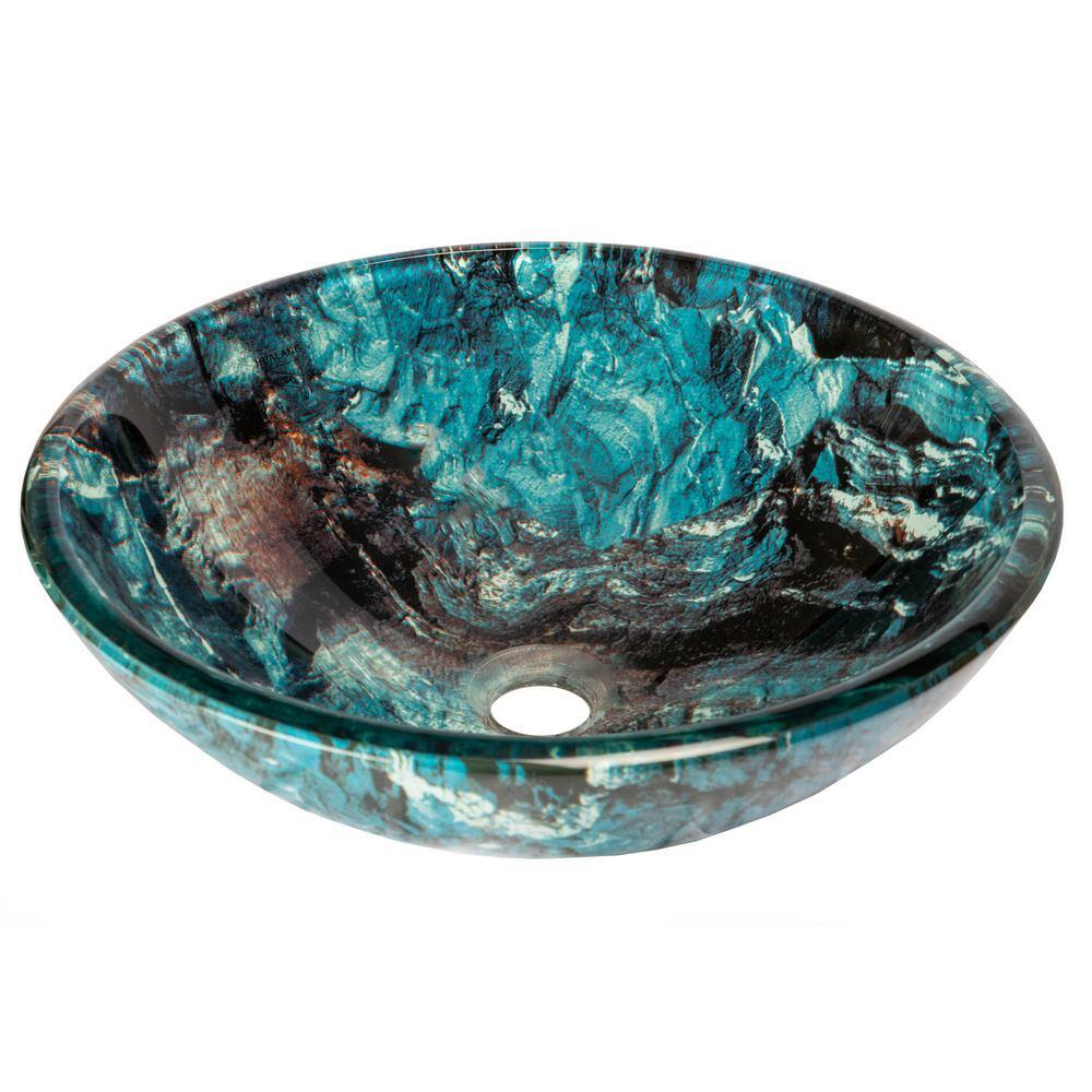 Eden Bath Cliffside Glass Vessel Sink in Multi Colors EB_GS30