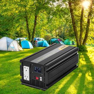 VEVOR 2000-Watt Power Inverter Modified Sine Wave Inverter DC 12-Volt with LCD Display Remote Controller LED Indicator ZXN2KW12-120C7UJKV9