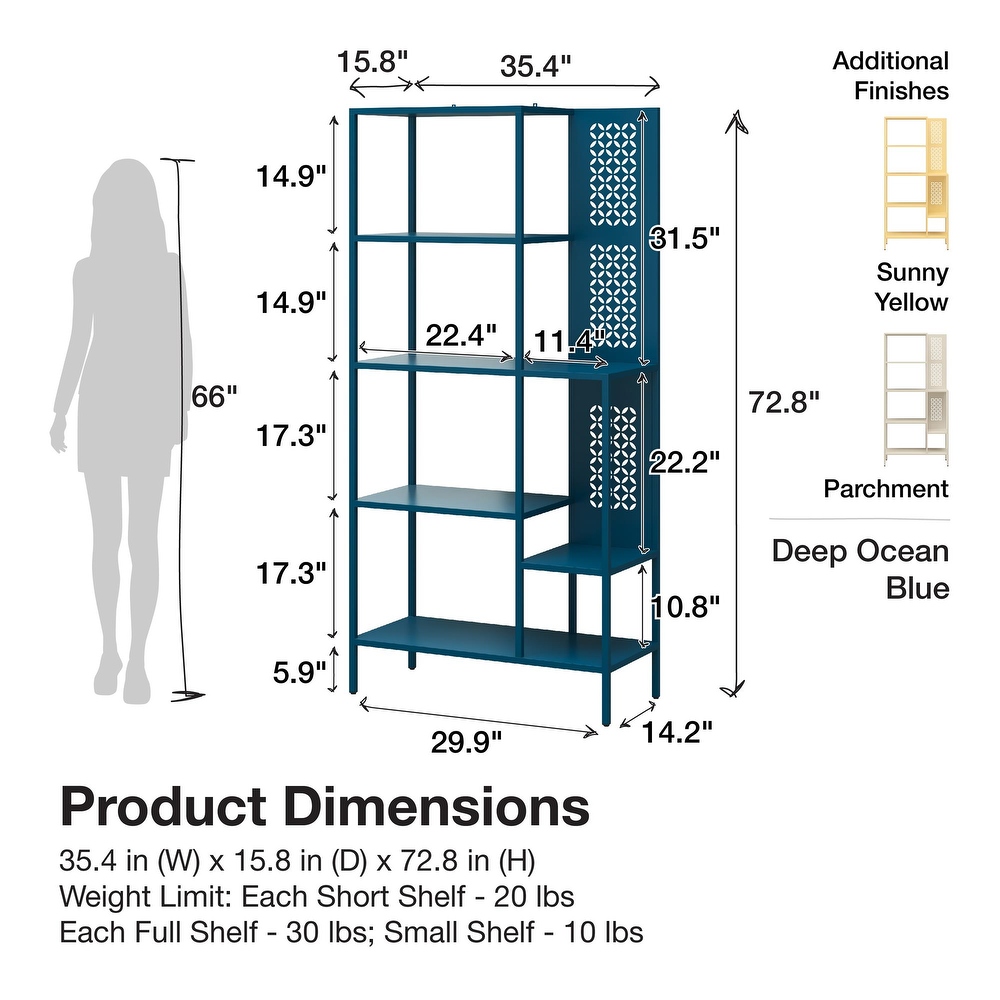 Mr. Kate Annie Metal Bookcase