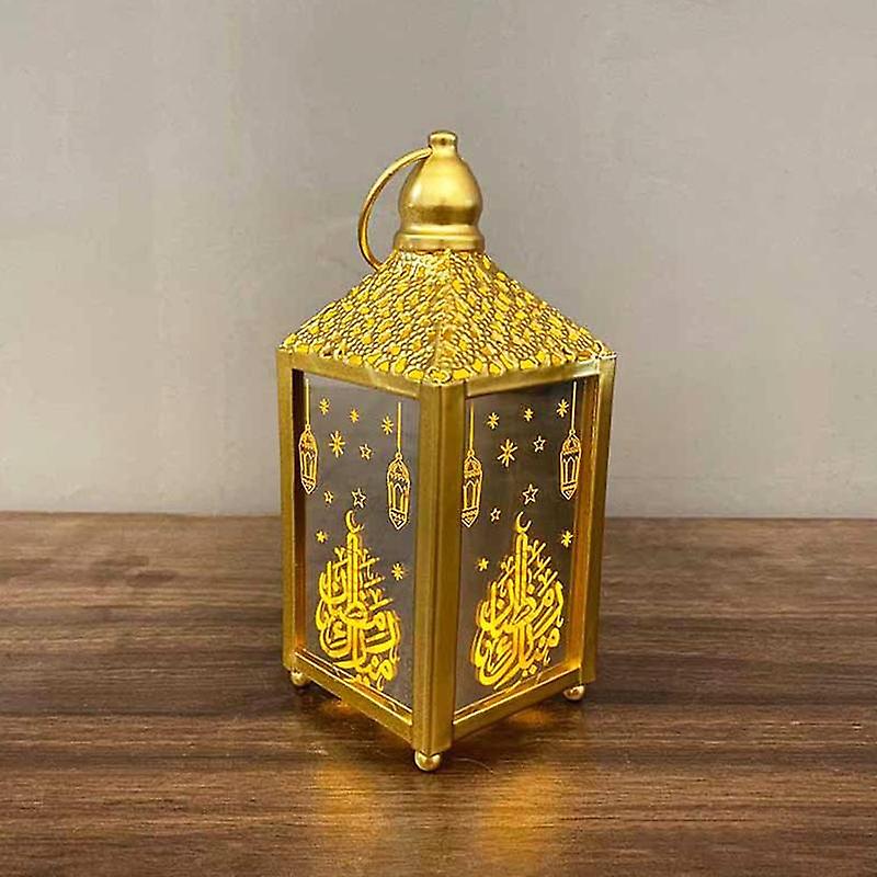 Ramadan Lanterns Lamp Eid Mubarak Decor Led Lights For Home Muslim Islam Festival Party Supplies Kareem Decoration