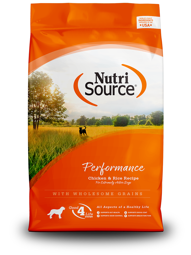 NutriSource Performance Chicken and Rice Recipe Grain Inclusive Dry Dog