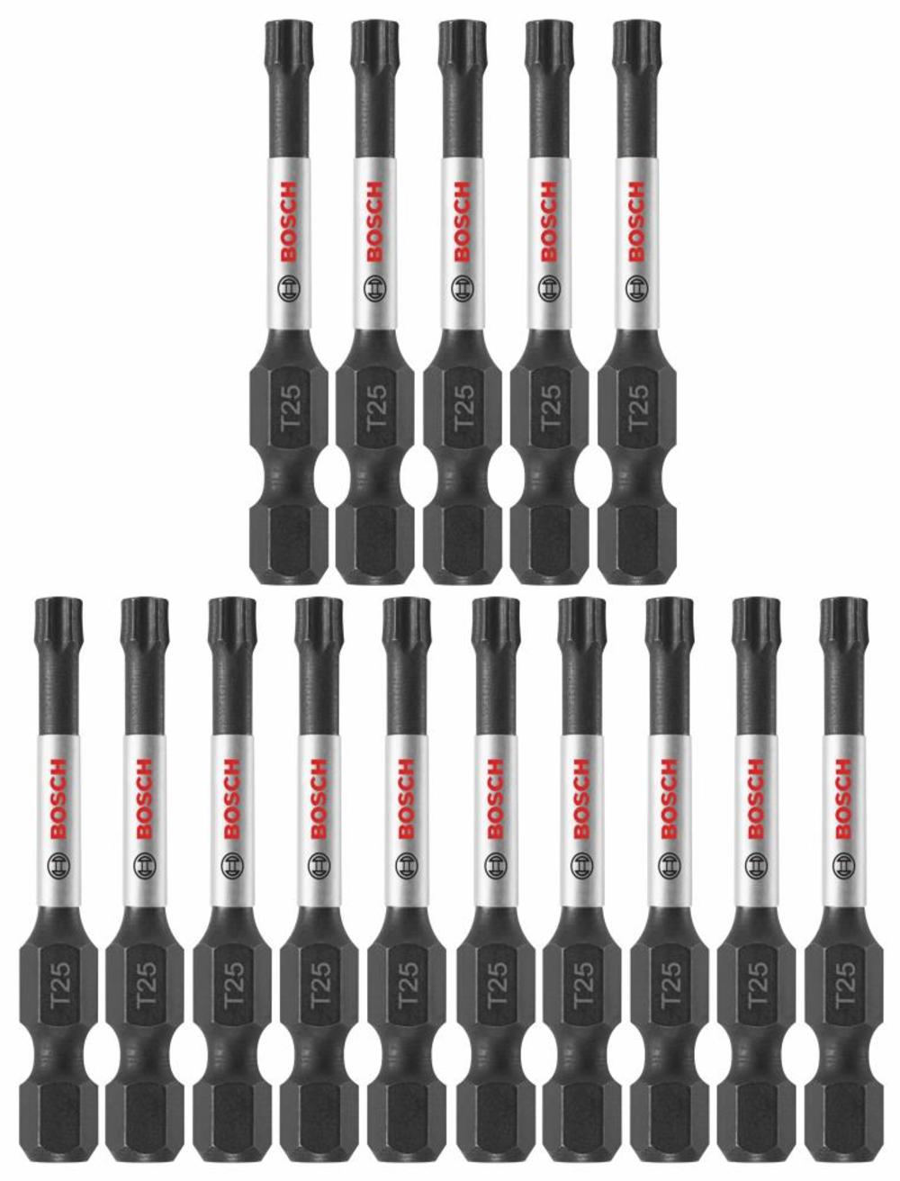 Bosch 15 pc. Impact Tough 2 In. Torx #25 Power Bits ITT25215 from Bosch