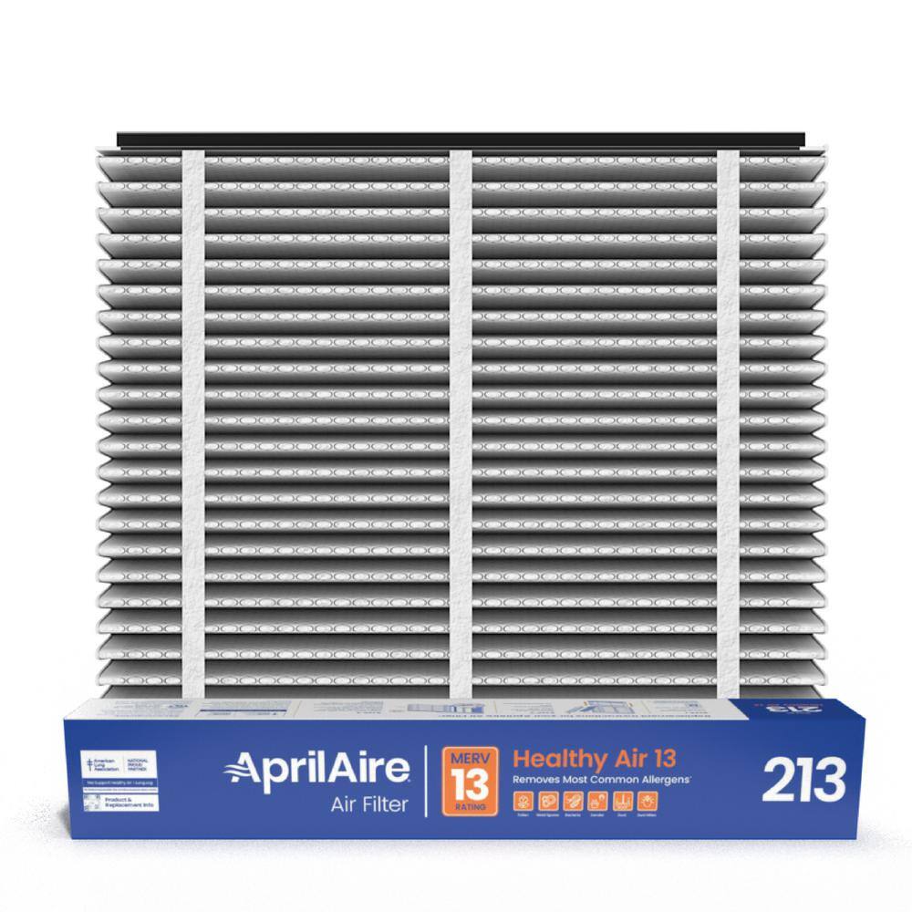 AprilAire 20x25x4 213 Air Cleaner Filter for Whole-House Air Purifier Models 1210162022102216 and 4200 MERV 13 (2-pack) 213 02