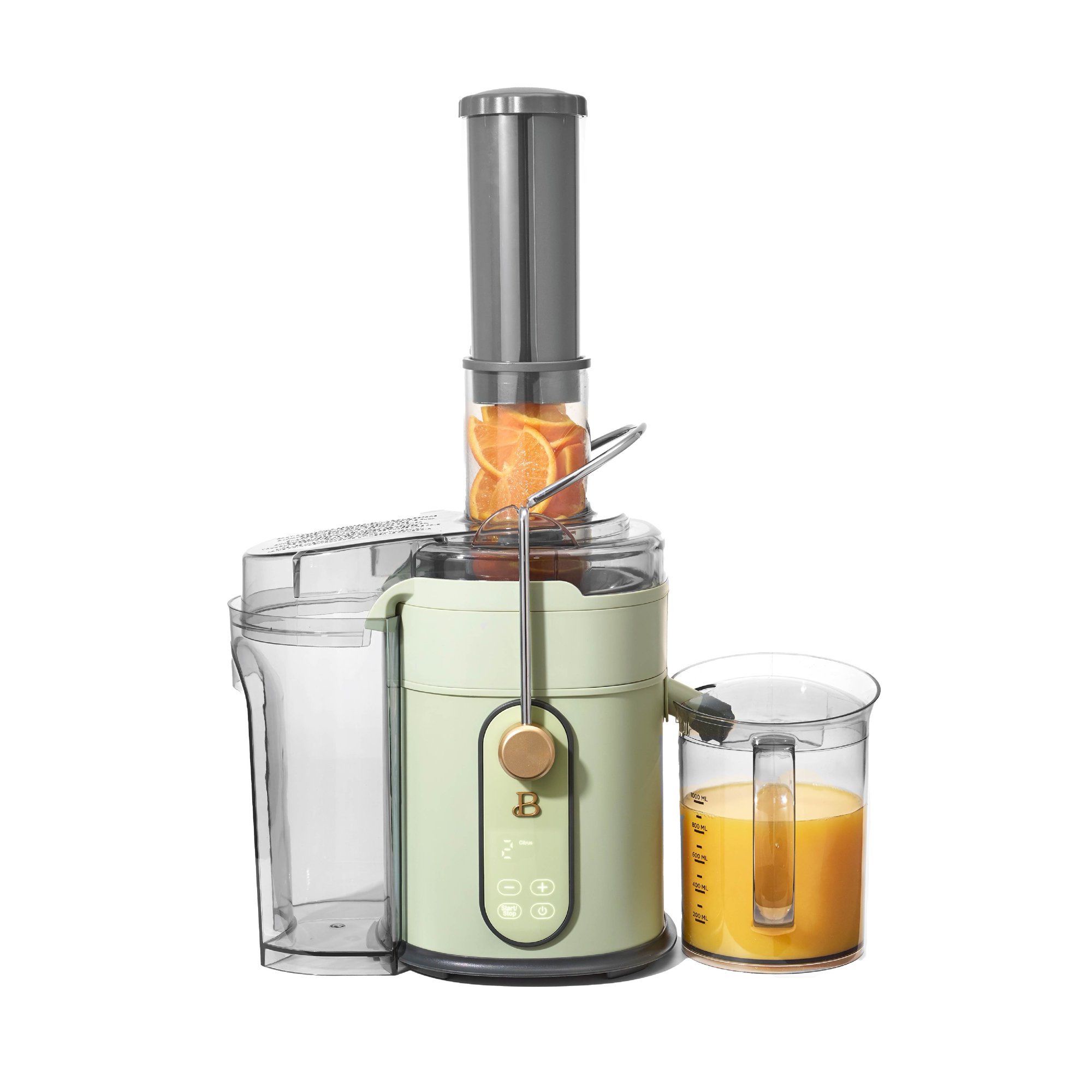 Beautiful 5-Speed Juice Extractor with Touch Activated Display， Sage Green， by Drew Barrymore