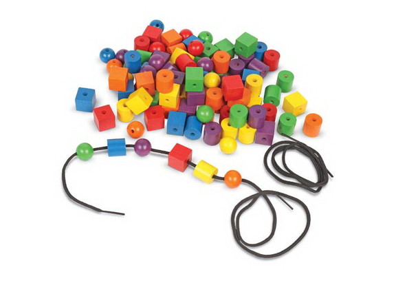 Learning Resources LER0140 Wooden Beads in a Bucke...