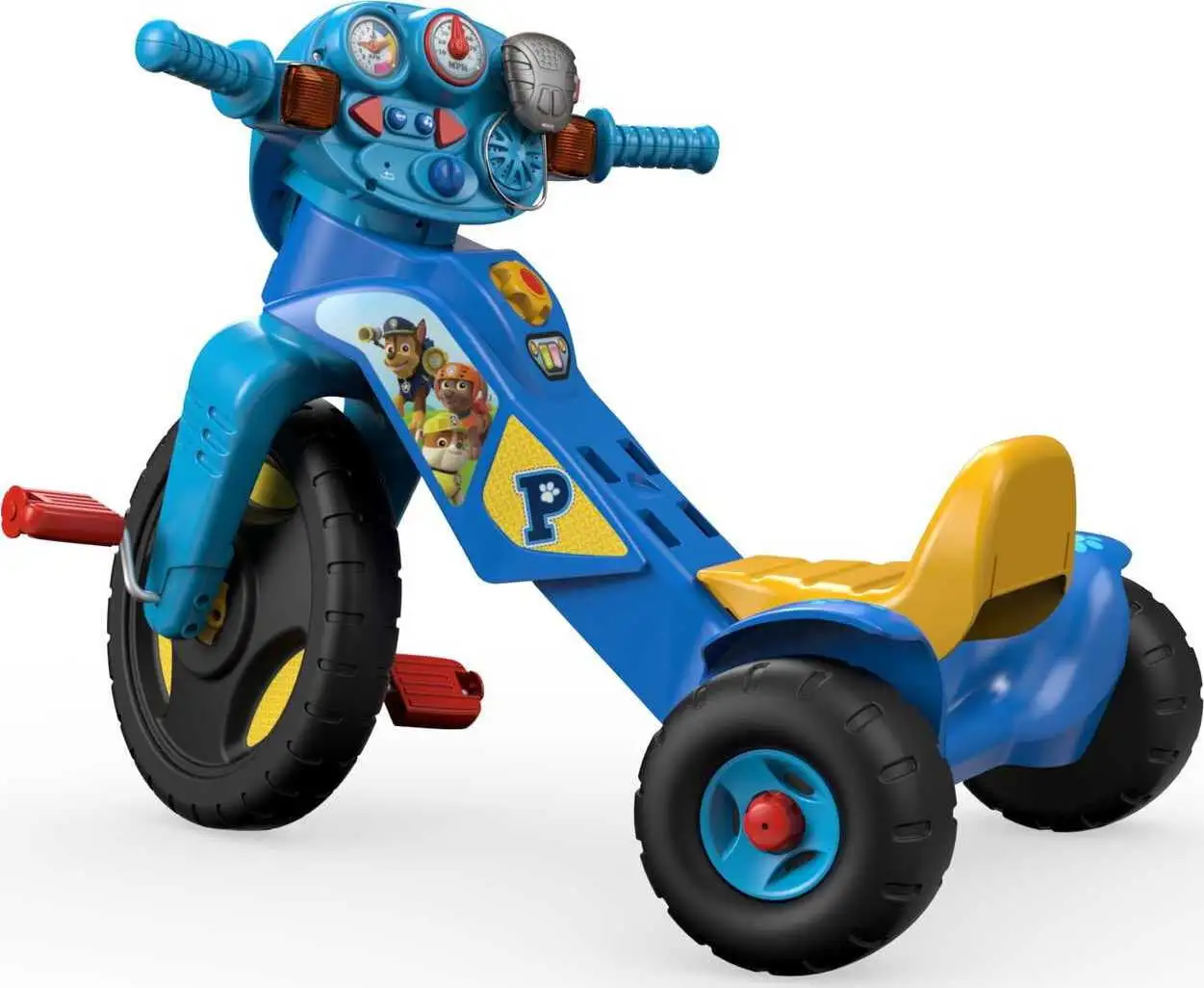 Fisher-Price PAW Patrol Lights and Sounds Trike Push and Pedal Ride-On Toddler Tricycle