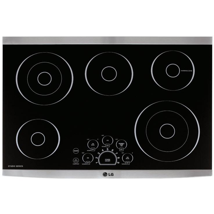 LG 30-inch Built-In Electric Cooktop with SmoothTouch? Controls LSCE305ST