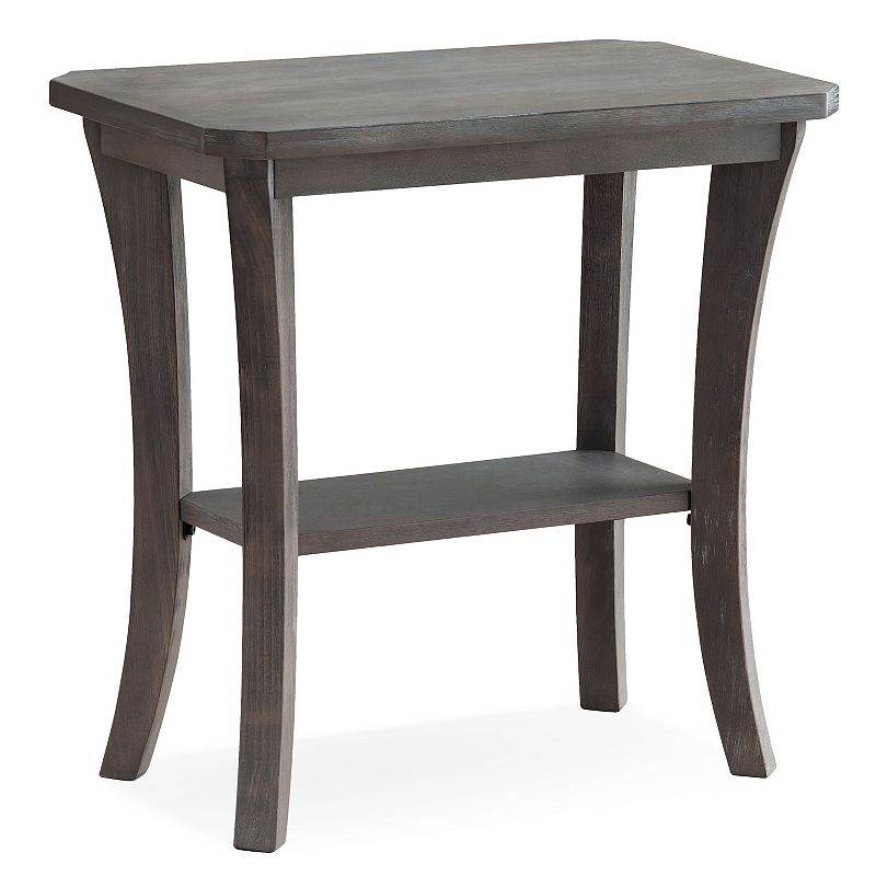 Leick Furniture Rustic Wire Brushed Narrow Side Table