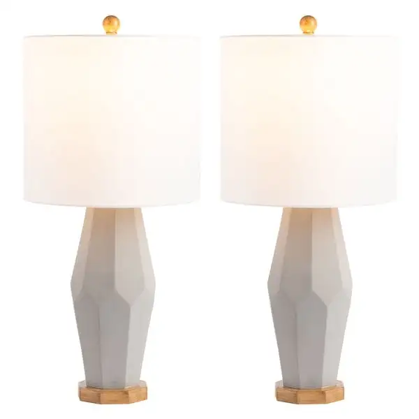 SAFAVIEH Lighting Landren 27-inch Ceramic LED Table Lamp (Set of 2) - 12