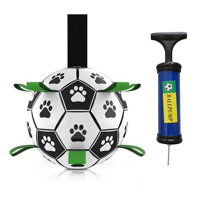 Interactive football dog toy