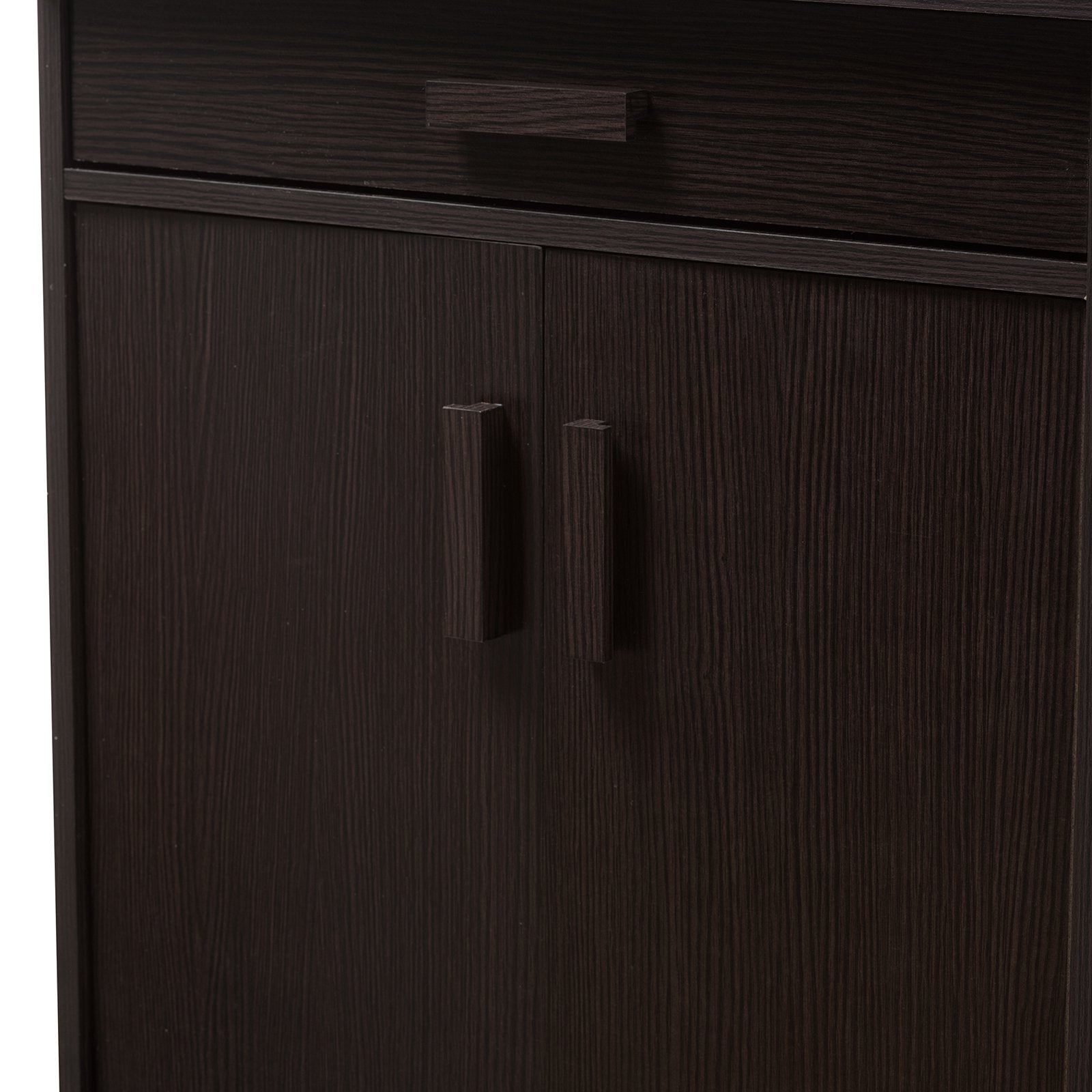 Baxton Studio Bienna Modern Wenge Brown Shoe Cabinet